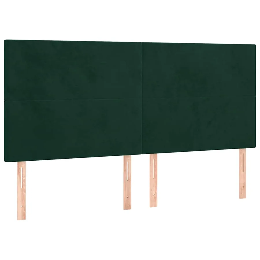 Sommier à lattes de lit avec matelas LED Vert foncé 200x200 cm - 7