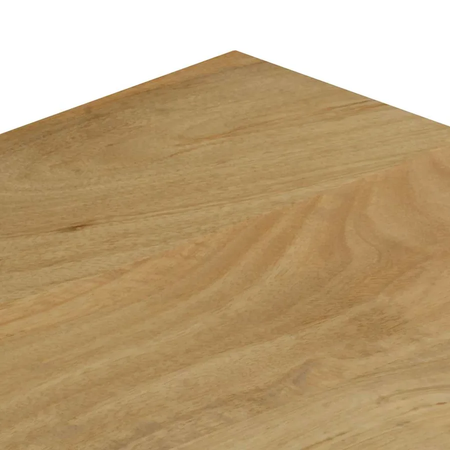 Table basse 100x50x35 cm Bois de manguier solide et acier - 5