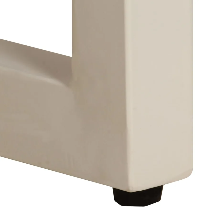 Table basse 100x50x35 cm Bois de manguier solide et acier - 8