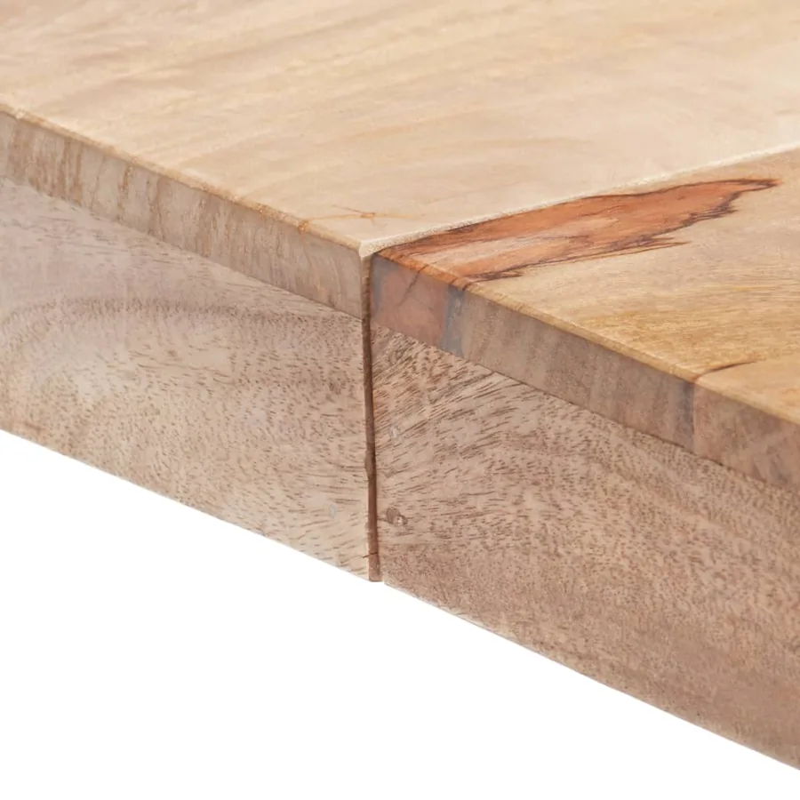 Table de salle à manger 120x120x77 cm Bois de manguier massif - 4
