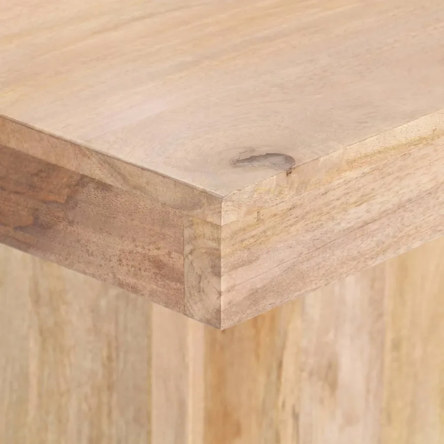 Table de salle à manger 120x120x77 cm Bois de manguier massif - 5