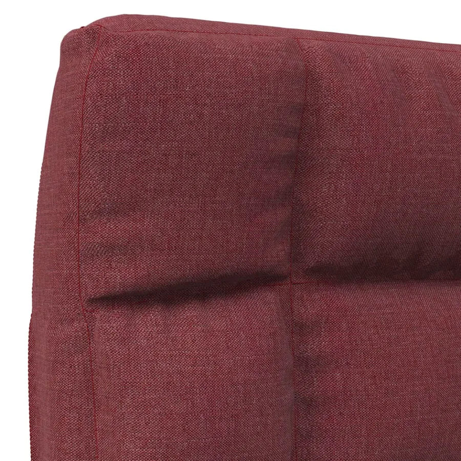 Chaise pliable de sol Rouge bordeaux Tissu - 7