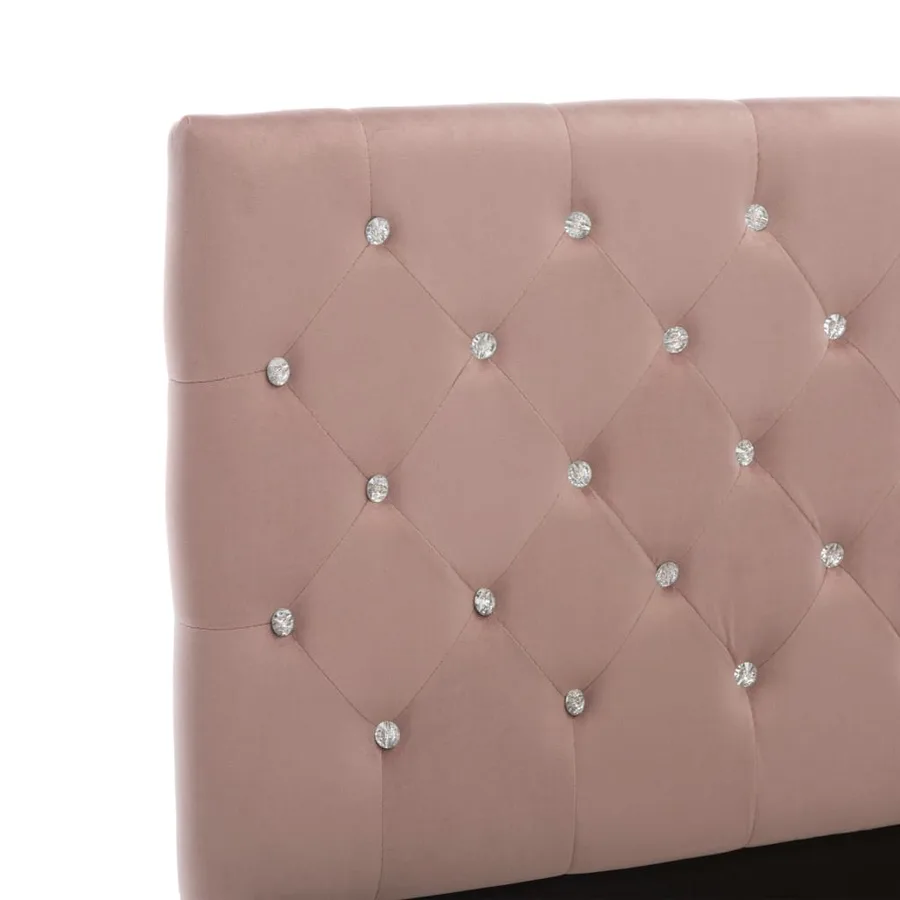Cadre de lit sans matelas Rose Velours 120x200 cm - 6