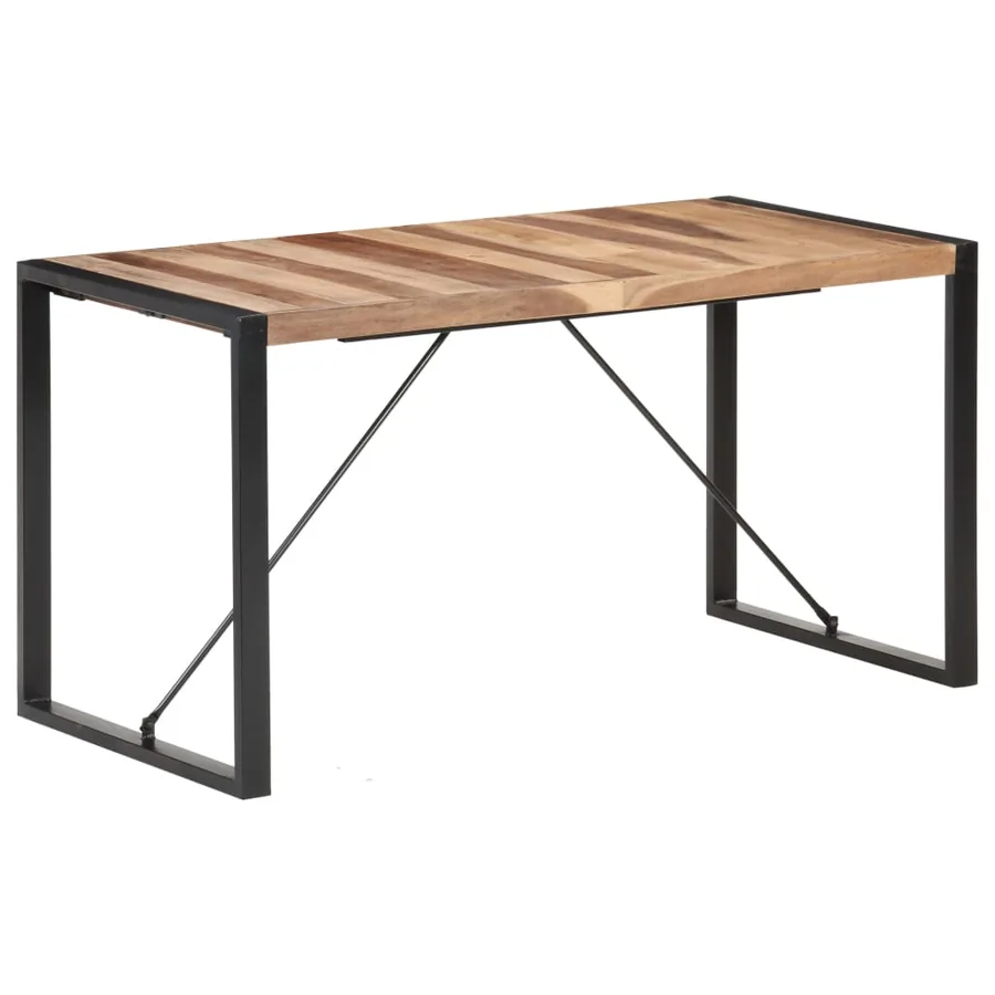 Table à manger 140x70x75 cm bois massif - 10