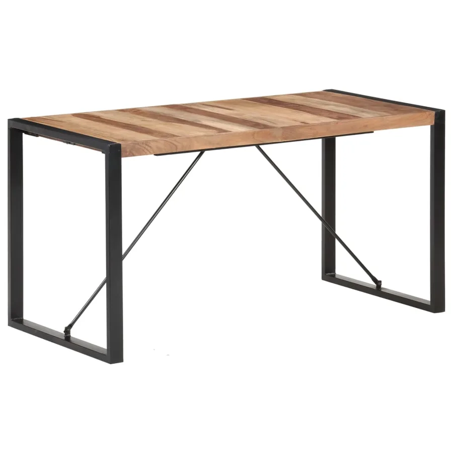 Table à manger 140x70x75 cm bois massif - 8