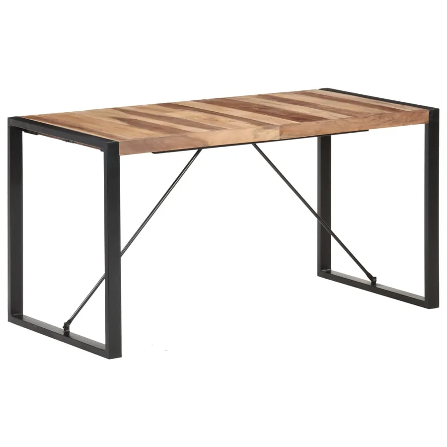 Table à manger 140x70x75 cm bois massif - 9