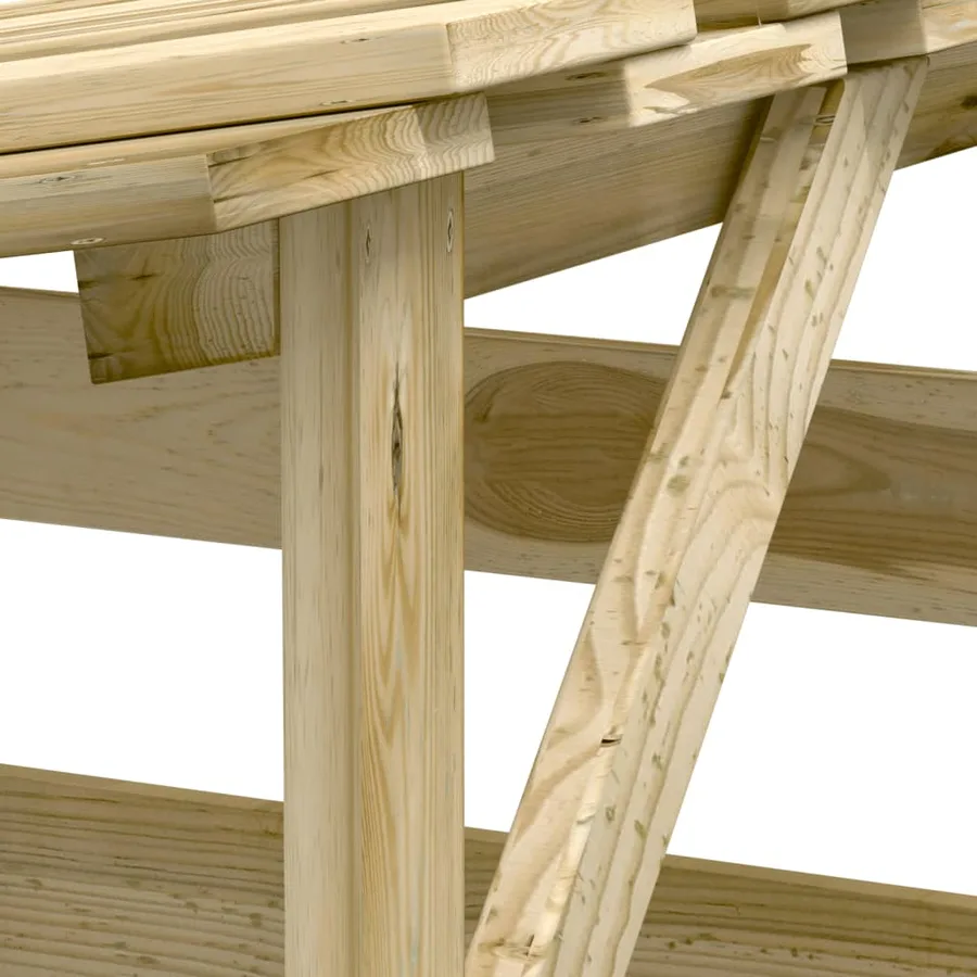 Pergolas avec toits 2 pcs 100x90x200 cm Bois de pin imprégné - 7