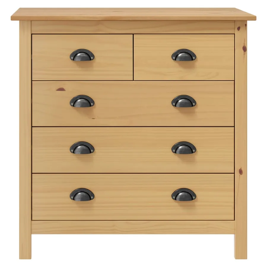 Buffet Hill 79x40x80 cm Bois de pin solide - 2