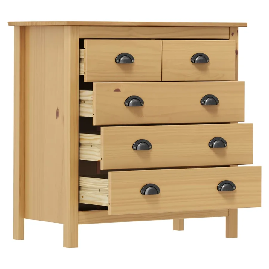 Buffet Hill 79x40x80 cm Bois de pin solide - 3
