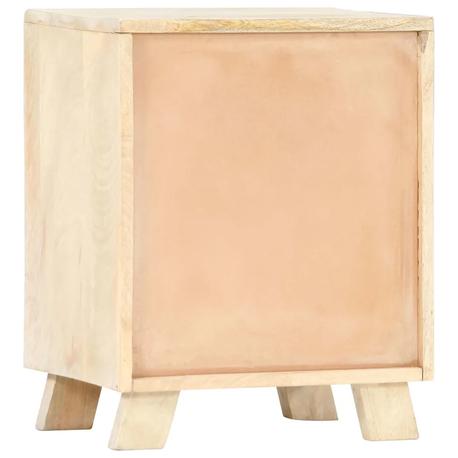 Table de chevet 40x30x50 cm Bois de manguier massif - 4