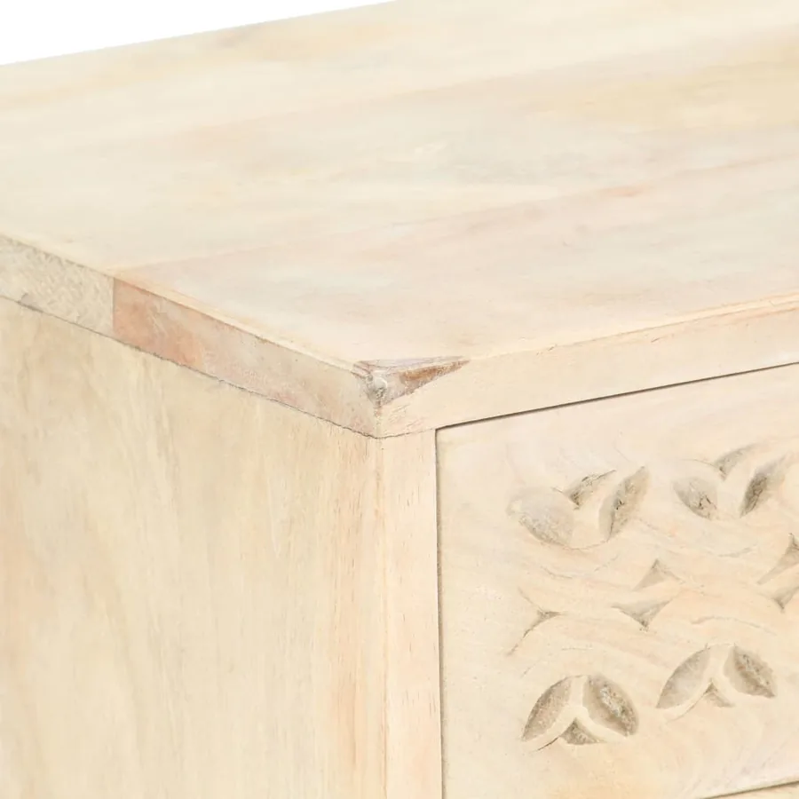 Table de chevet 40x30x50 cm Bois de manguier massif - 8