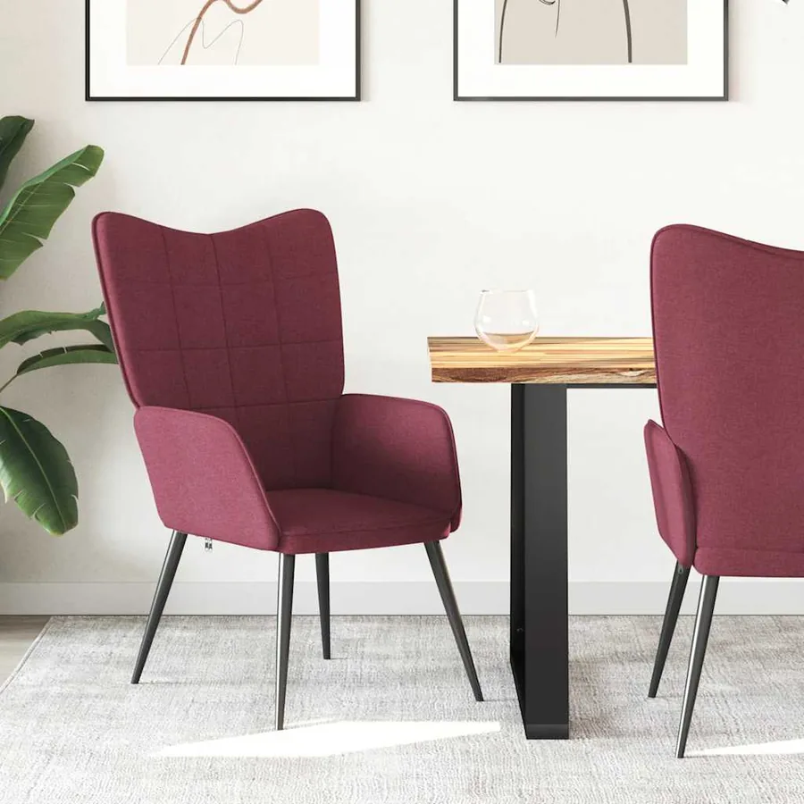 Chaise de relaxation Rouge bordeaux Tissu