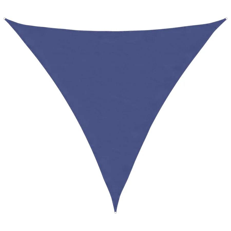 Voile de parasol tissu oxford triangulaire 3,6x3,6x3,6 m bleu - 2
