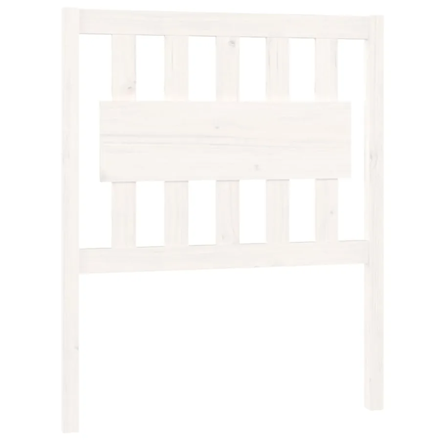 Tête de lit blanc 80,5x4x100 cm bois massif de pin - 2