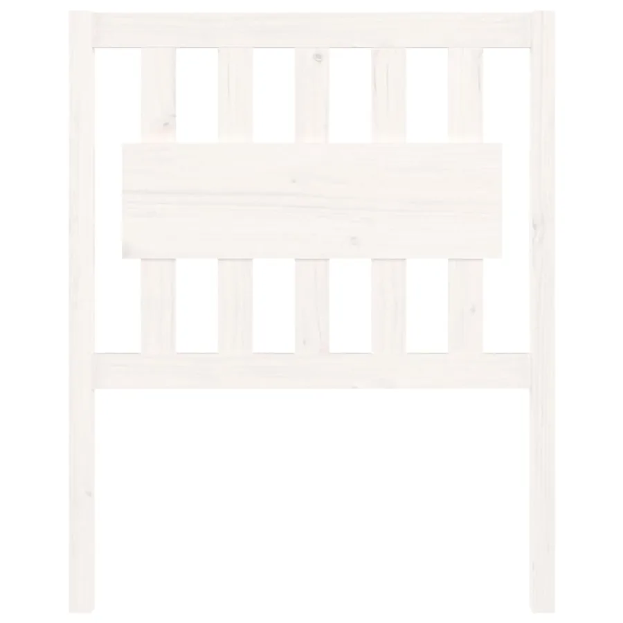 Tête de lit blanc 80,5x4x100 cm bois massif de pin - 3