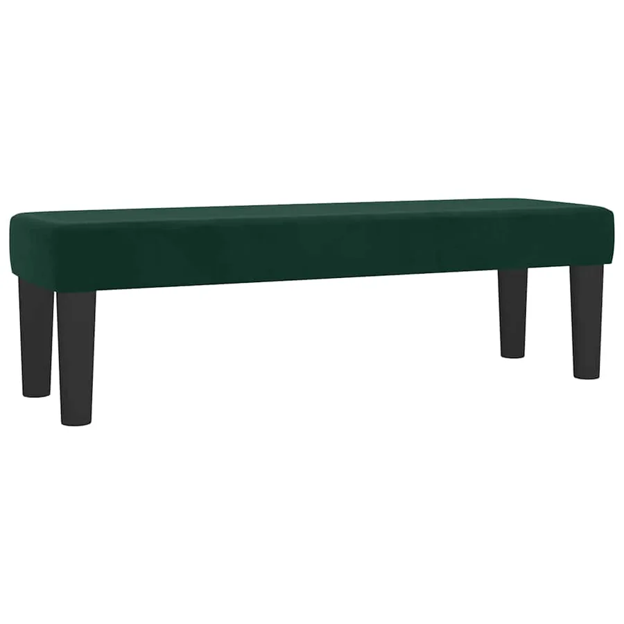 Sommier à lattes de lit et matelas Vert foncé 140x190cm Velours - 7