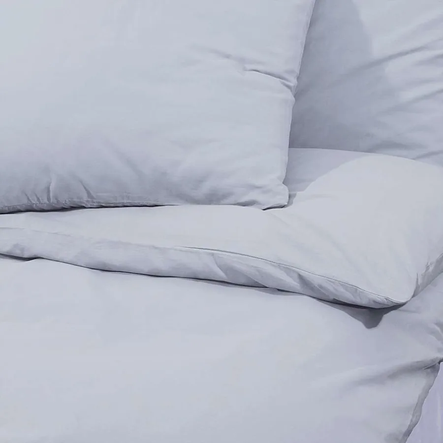 Ensemble de housse de couette Gris 200x220 cm Microfibre légère - 7