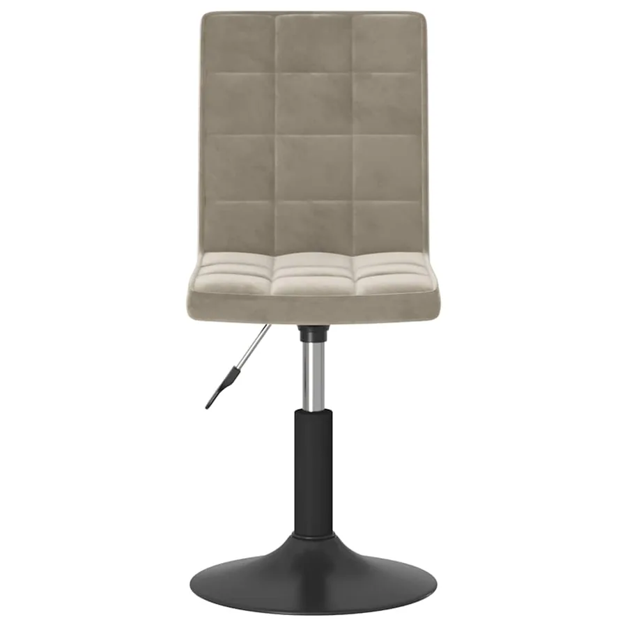 Chaises pivotantes à manger lot de 6 gris clair velours - 4