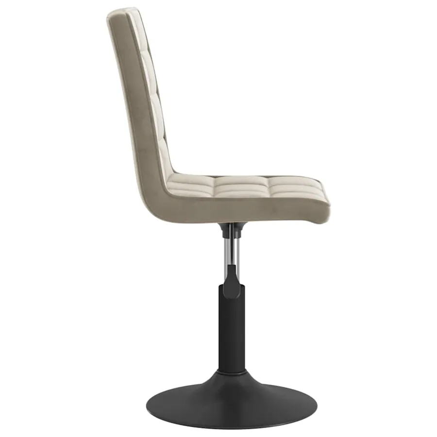 Chaises pivotantes à manger lot de 6 gris clair velours - 5