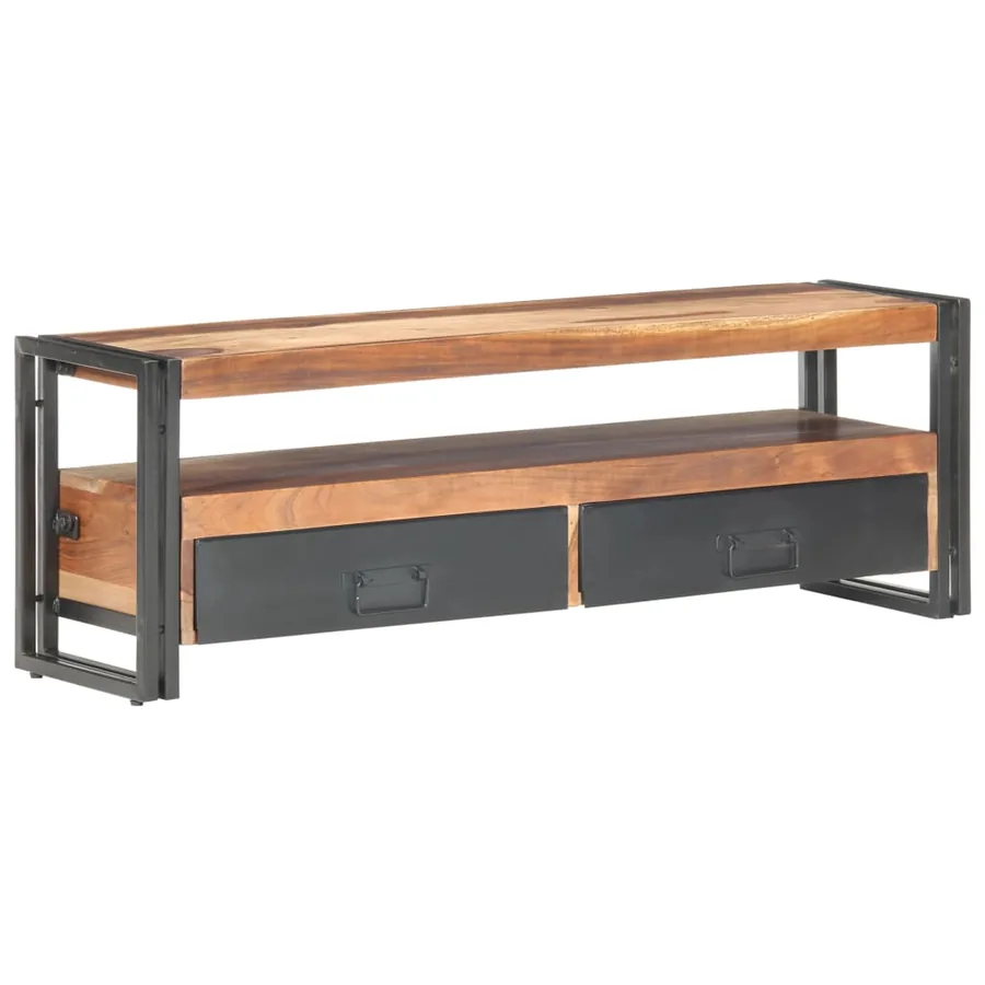 Meuble TV 120x30x40 cm Bois solide - 10