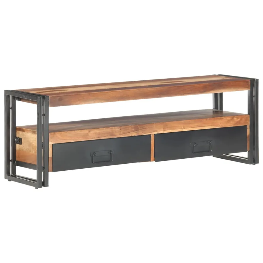 Meuble TV 120x30x40 cm Bois solide - 11