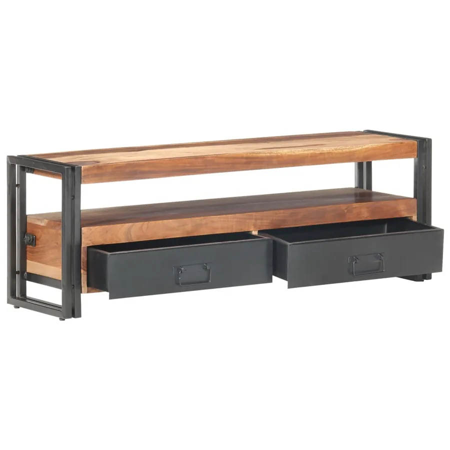 Meuble TV 120x30x40 cm Bois solide - 2