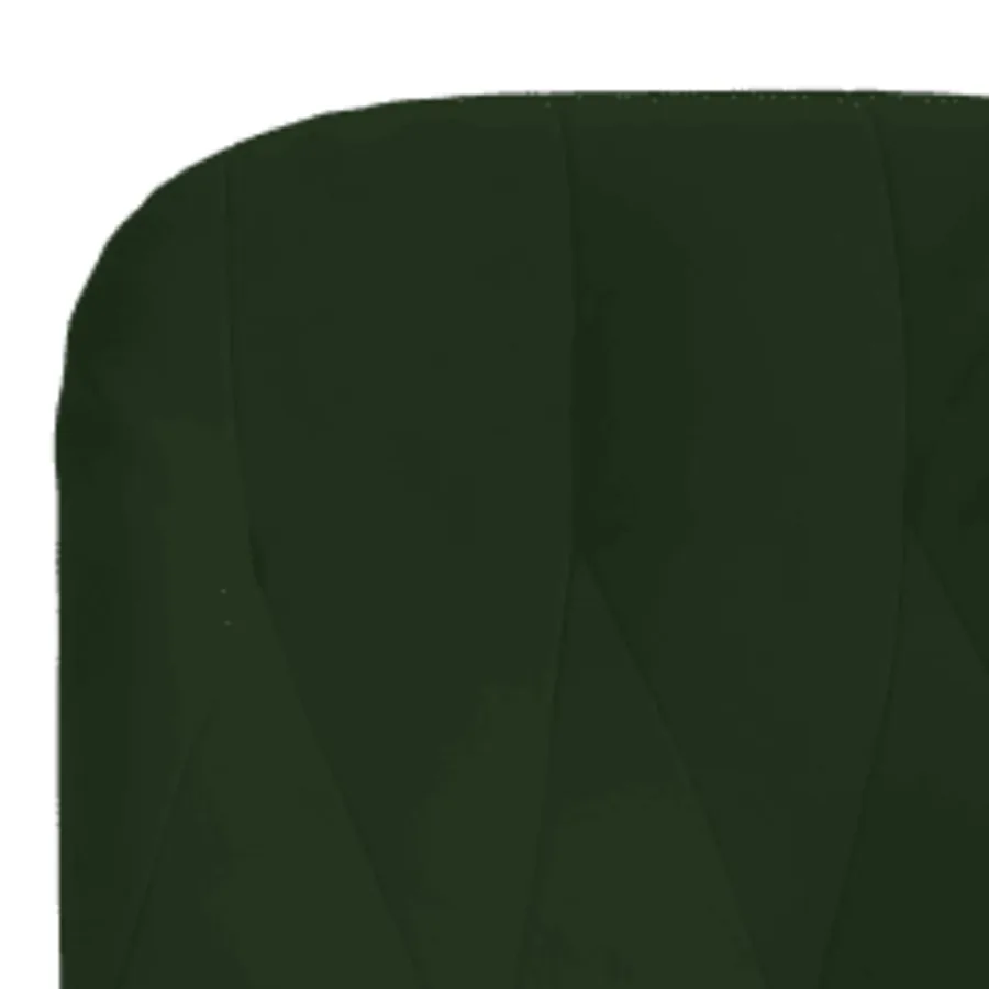Chaise de relaxation avec repose-pied Vert foncé Velours - 6
