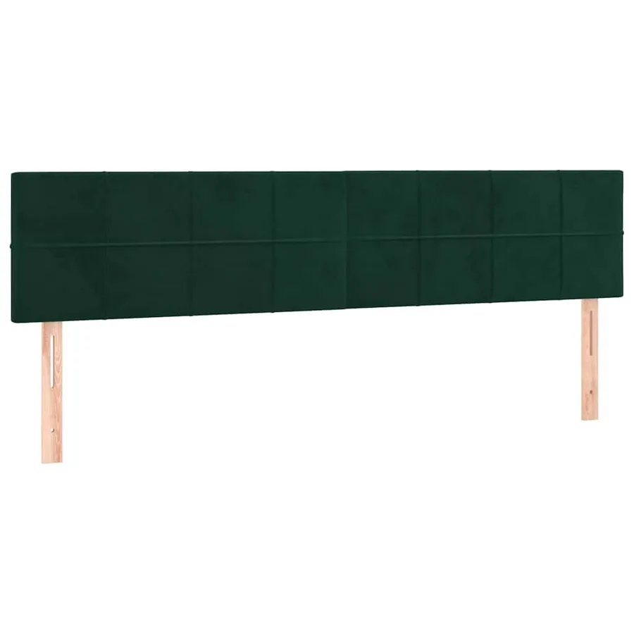 Sommier à lattes de lit avec matelas LED Vert foncé 160x200 cm - 7