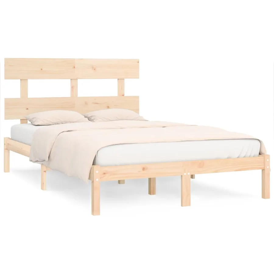 Cadre de lit sans matelas 180x200 cm bois massif - 2