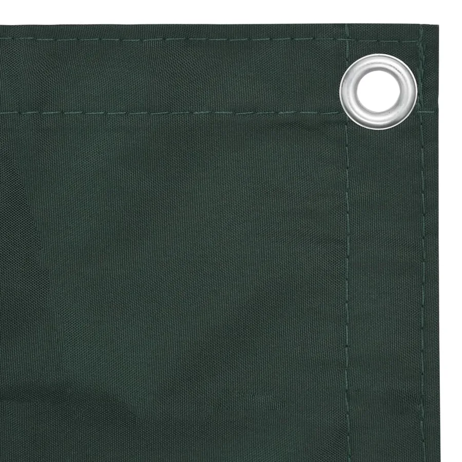 Écran de balcon Vert foncé 120x600 cm Tissu Oxford - 3