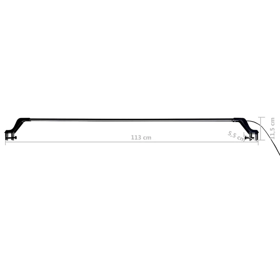 Lampe à LED d'aquarium avec pinces 115-130 cm Bleu et blanc - 10