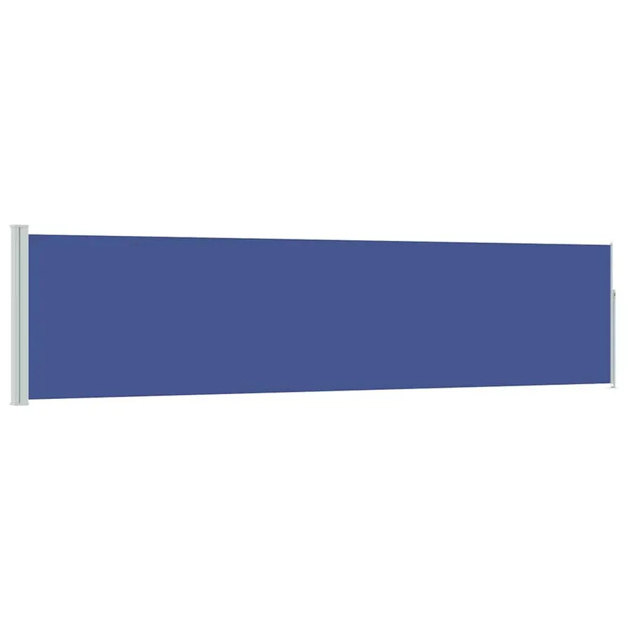 Auvent latéral rétractable de patio 120x500 cm Bleu - 2