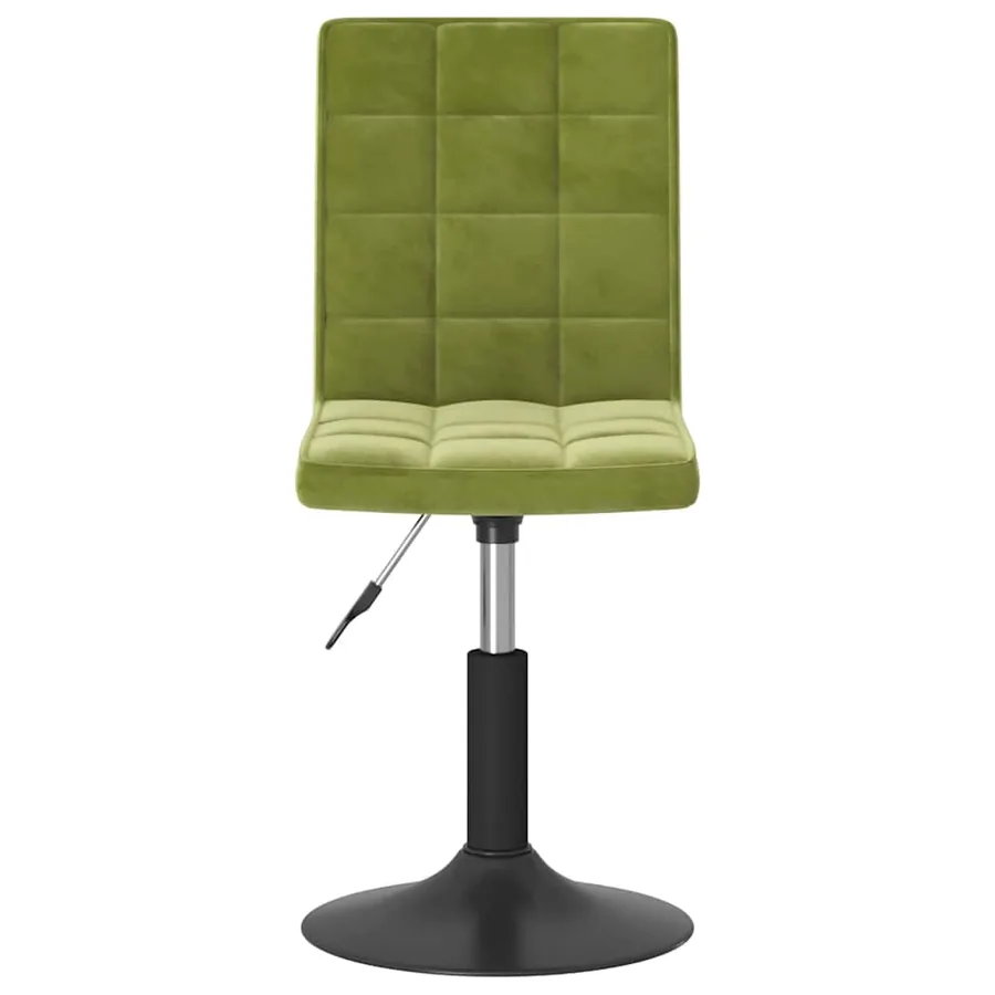 Chaises pivotantes à manger lot de 6 vert clair velours - 4