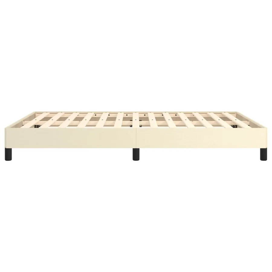 Cadre de lit sans matelas crème 140x200 cm similicuir - 6