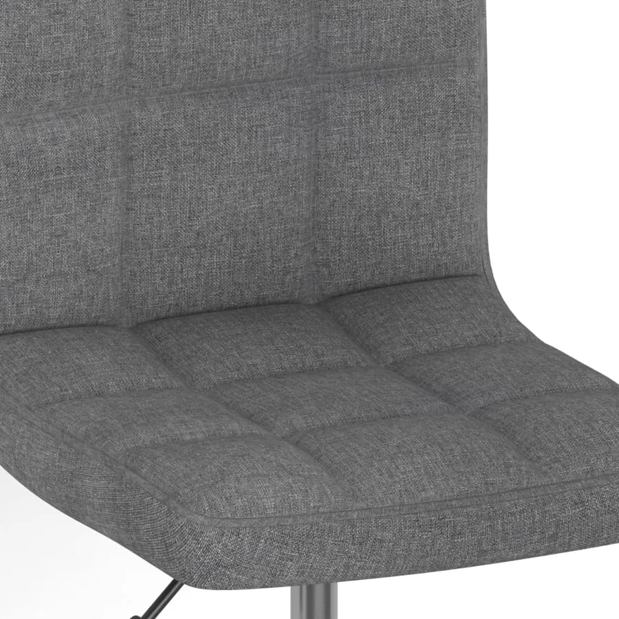Chaises pivotantes à manger lot de 4 Gris clair Tissu - 7