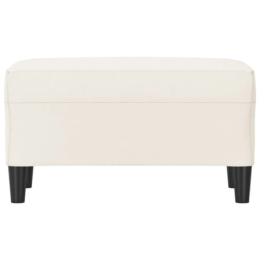 Banc Crème 70x35x41 cm Similicuir - 3