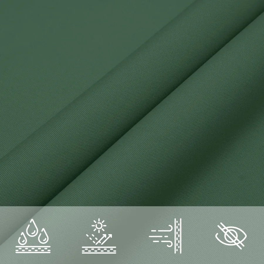Voile de parasol tissu oxford rectangulaire 4x5 m vert foncé - 6