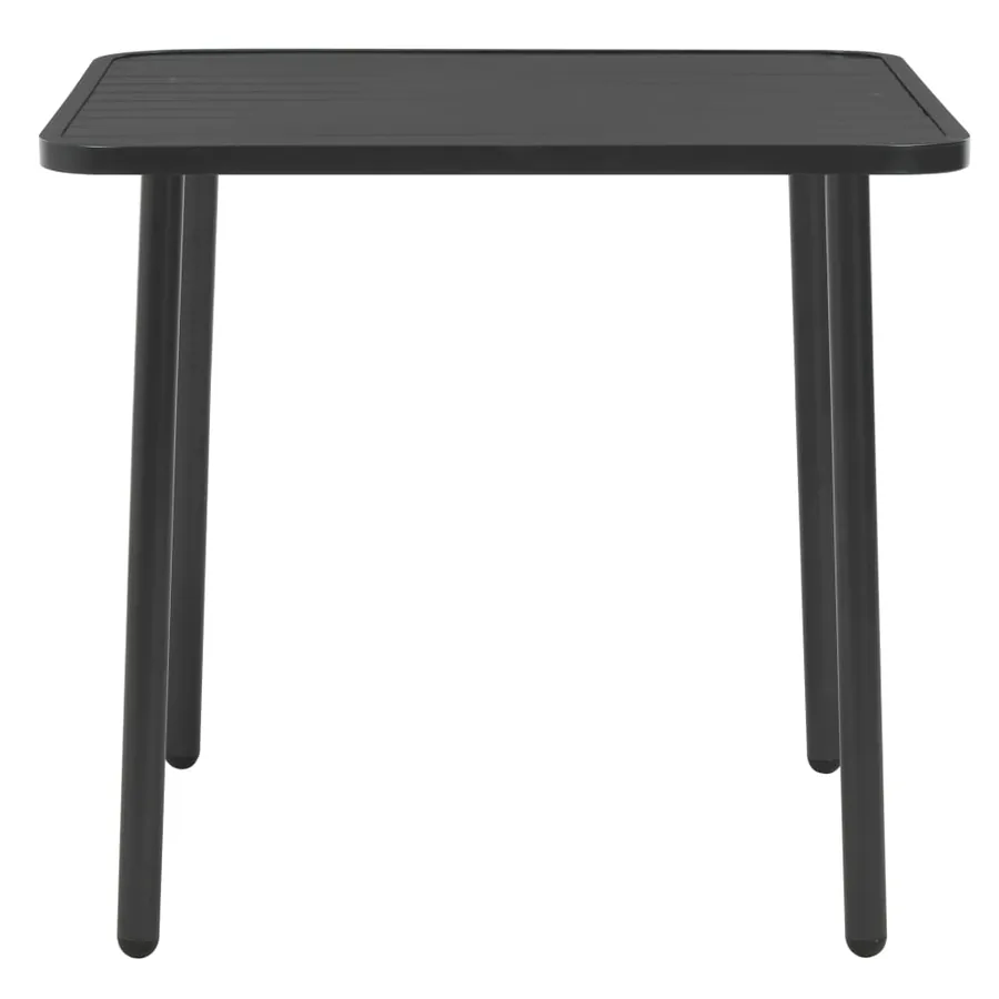 Ensemble à manger d'extérieur 5 pcs Acier Gris foncé - 3