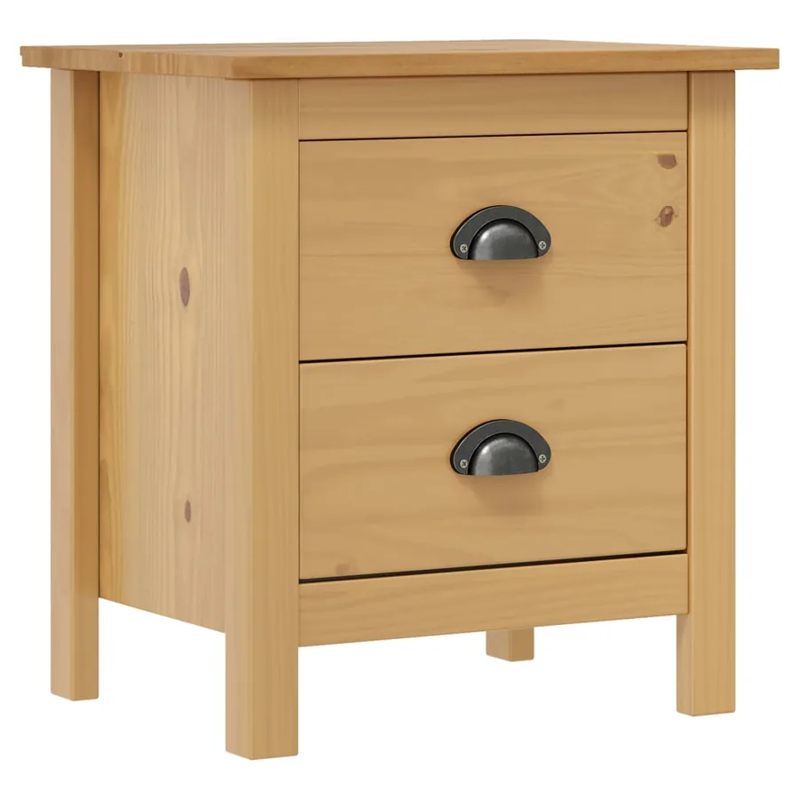 Table de chevet Hill 46x35x49,5 cm Bois de pin solide