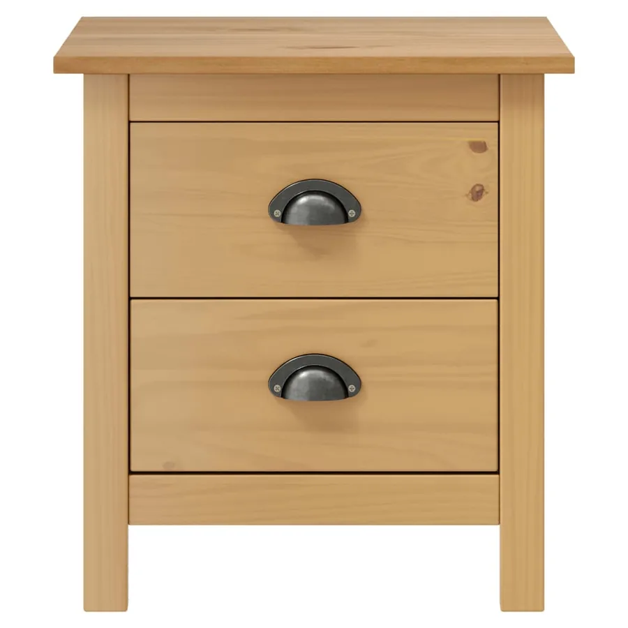 Table de chevet Hill 46x35x49,5 cm Bois de pin solide - 2
