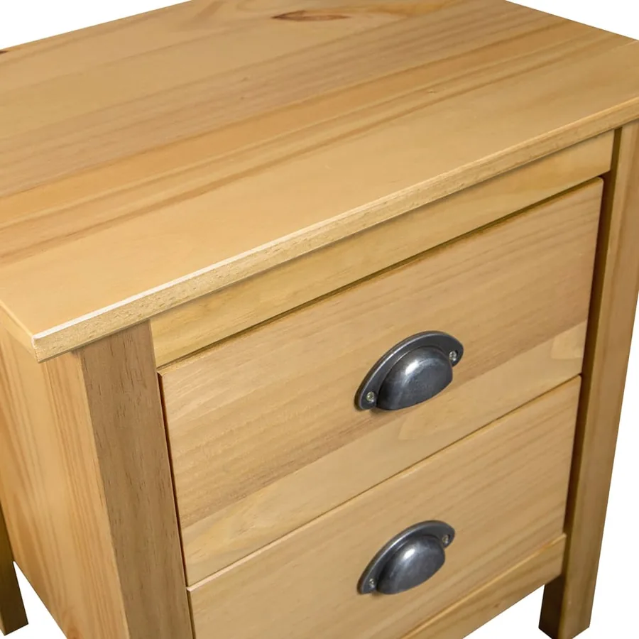 Table de chevet Hill 46x35x49,5 cm Bois de pin solide - 4