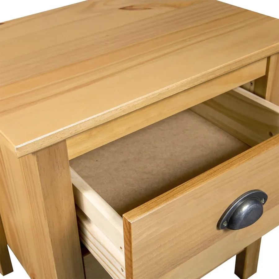 Table de chevet Hill 46x35x49,5 cm Bois de pin solide - 5