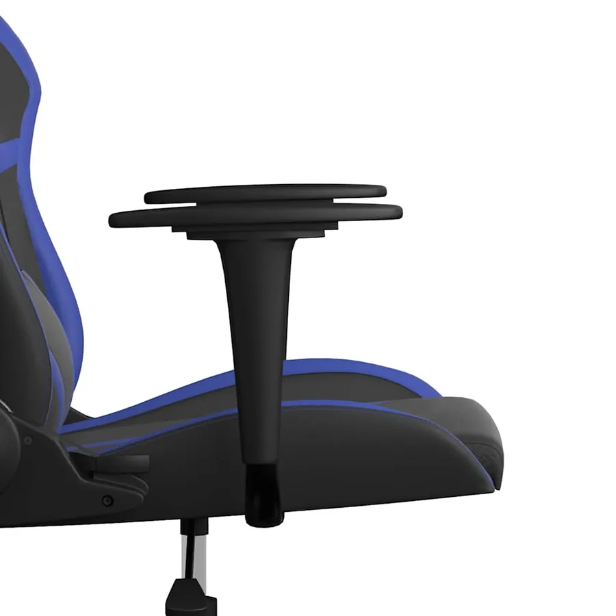 Chaise de jeu de massage Noir et bleu Similicuir - 10