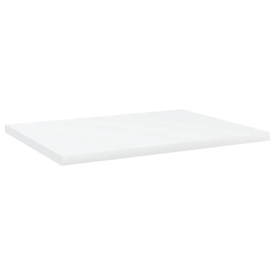 Panneaux de bibliothèque 4 pcs blanc bois d’ingénierie - 2