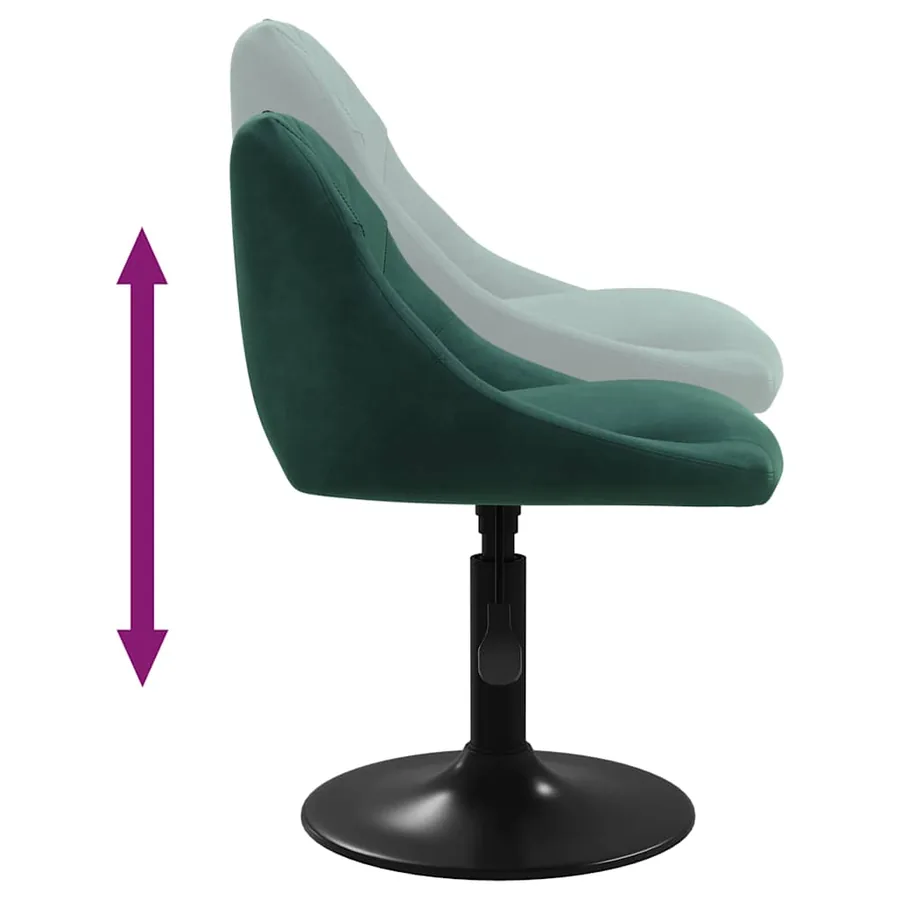 Tabouret de bar Vert foncé Velours - 6