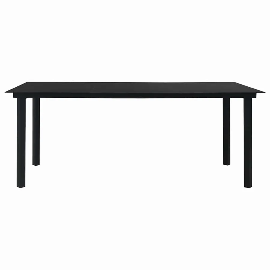 Ensemble à manger d'extérieur 9 pcs résine tressée et verre - 11