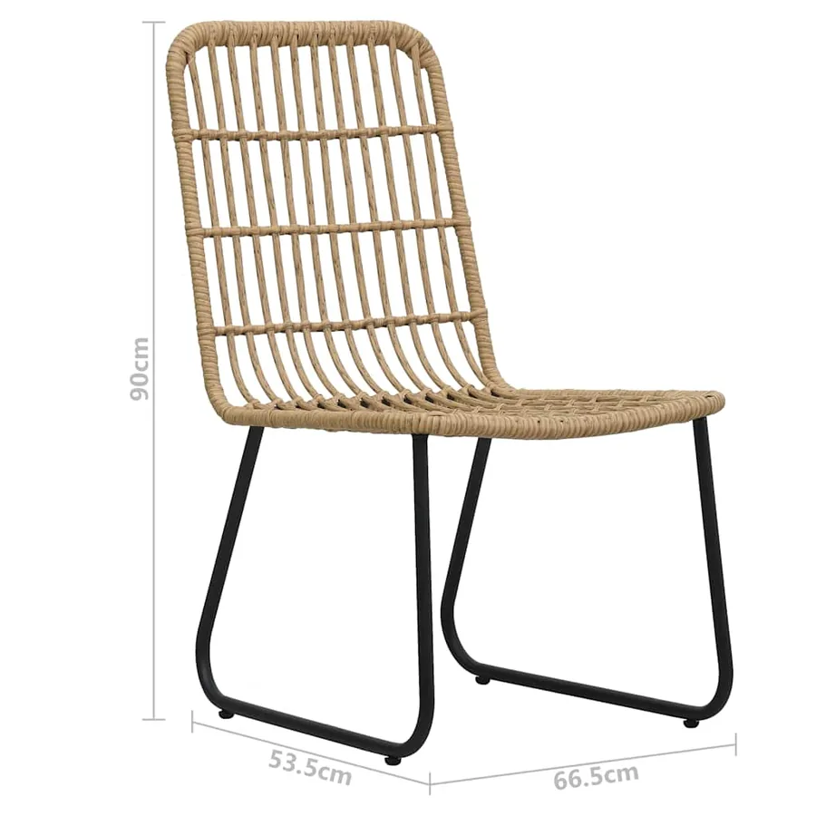 Ensemble à manger d'extérieur 9 pcs résine tressée et verre - 14