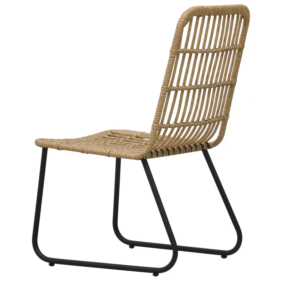 Ensemble à manger d'extérieur 9 pcs résine tressée et verre - 7
