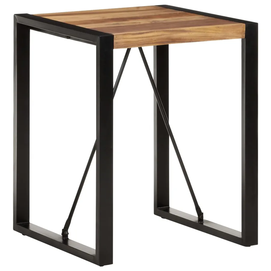 Table à manger 60x60x75 cm Bois d'acacia massif