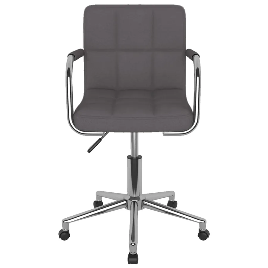 Chaise pivotante de salle à manger Taupe Tissu - 2